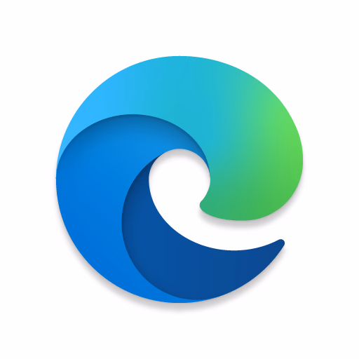 Graphic showing the Microsoft Edge app icon.
